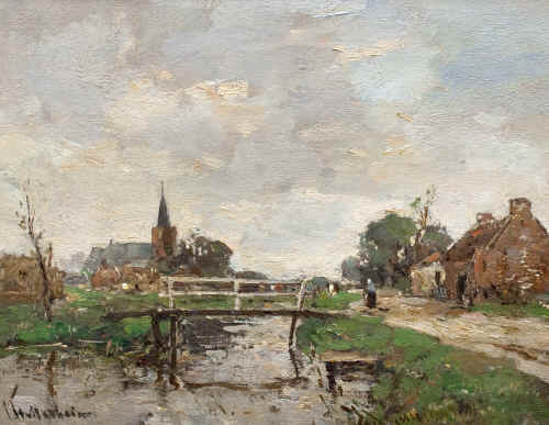Louis Stutterheim 1873 - 1943"De Kortenhoefsedijk te Kortenhoef"